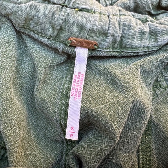Free People Runyon Oversized Harem Pants Green Size S - Picture 7 of 7